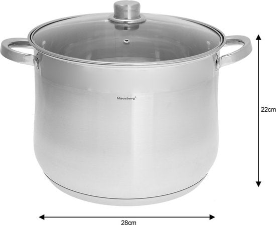 Kinghoff Set de 6 casseroles à soupe - marmite - faitout - 7 / 8,6 / 10,7 litres