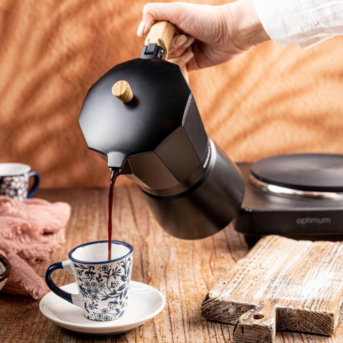 Kinghoff KH-1886 espressomaker – aluminium, 6 kopjes, 300 ml, inductie – foto 3