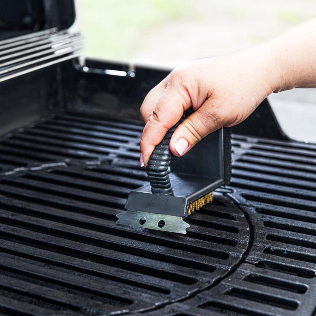 Kinghoff KH-1913 barbecueborstel 3-in-1 – borstel, spons en schraper – foto 3