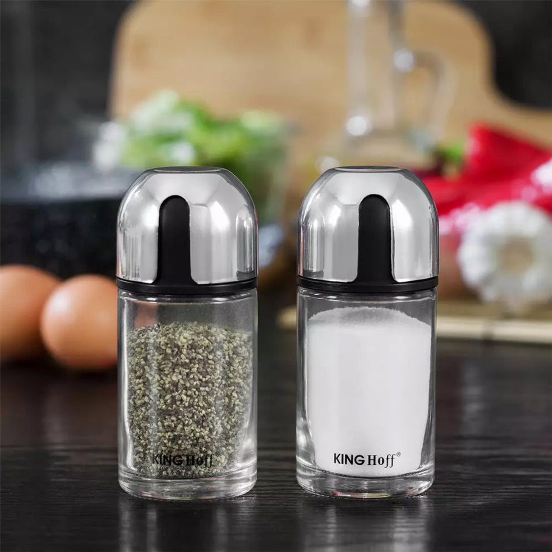 Salz- und Pfefferstreuer-Set – 100 ml – Glasstreuer mit verstellbarem Deckel