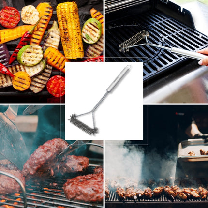 Kinghoff KH-1915 Grillborstel – RVS Barbecue Reinigingsborstel 41,5 cm – Geschikt voor Gas, Houtskool en Elektrische Grills