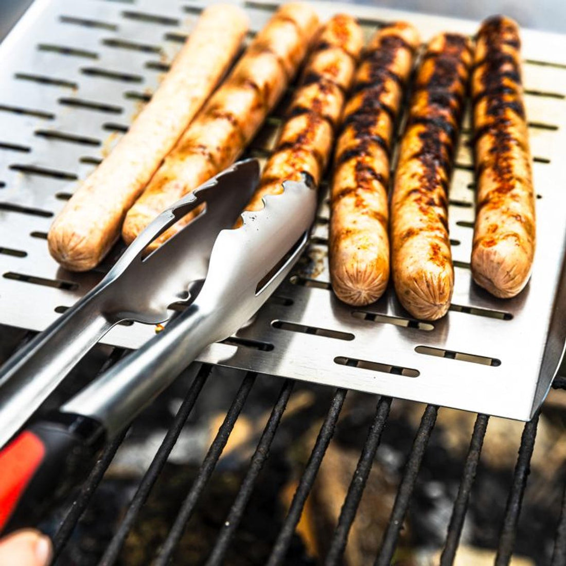 Kinghoff KH-1917 diepe grillbak – rvs barbecue bak met handvatten, 37 x 31 cm – foto 4