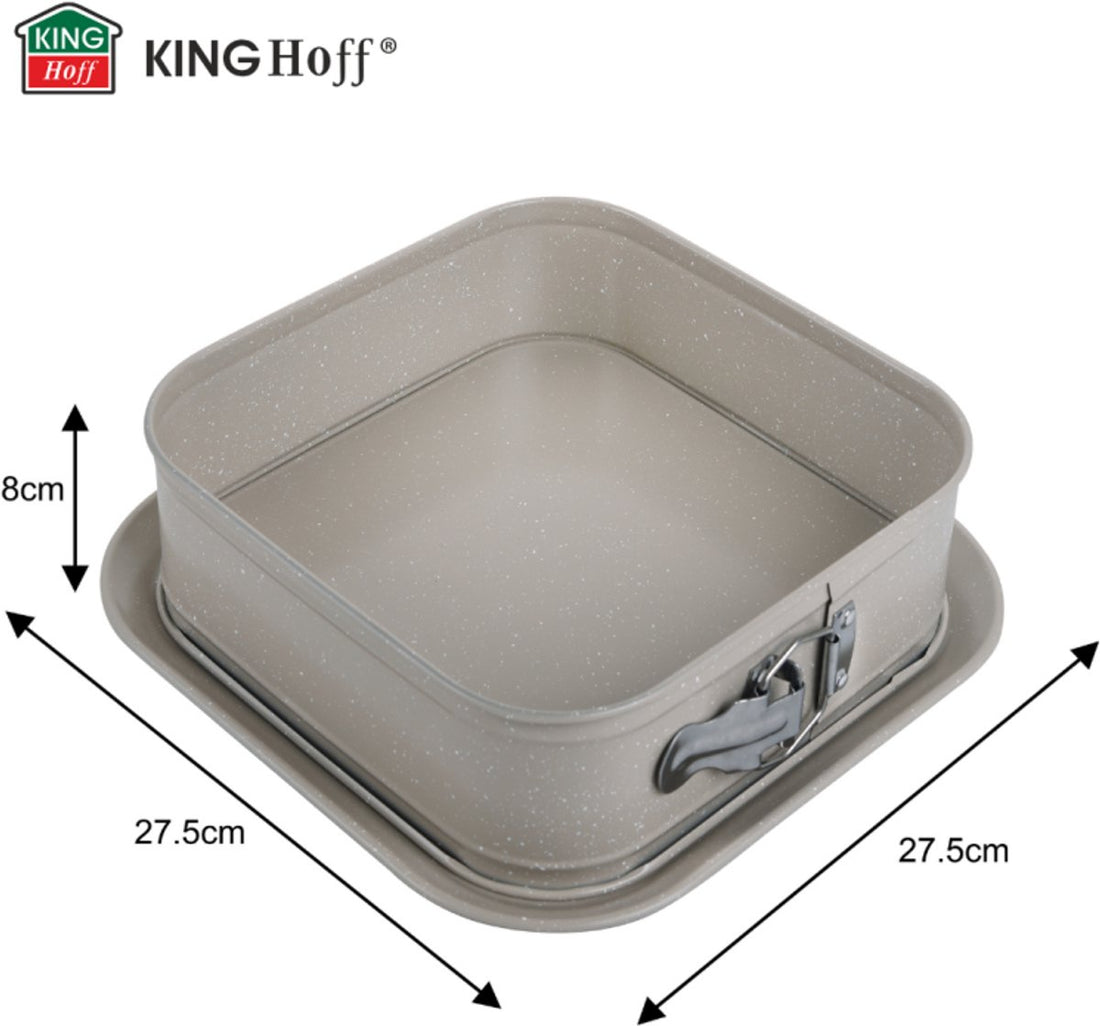 Kinghoff KH-1977 vierkante bakvorm met losse rand – 27,5 x 27,5 cm – foto 3