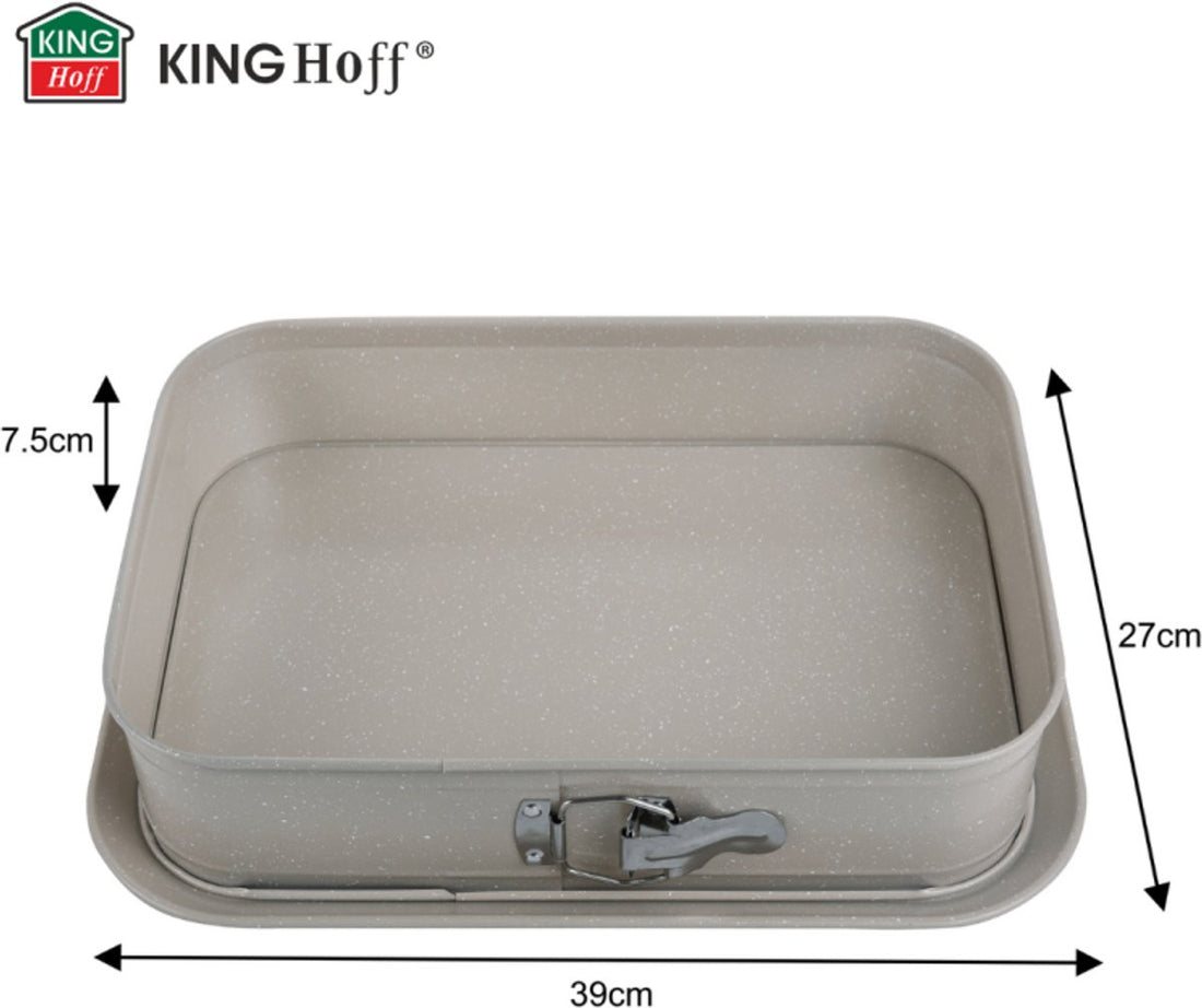 Kinghoff KH-1978 rechthoekige bakvorm XL – 39 x 27 cm, afneembare rand – foto 2