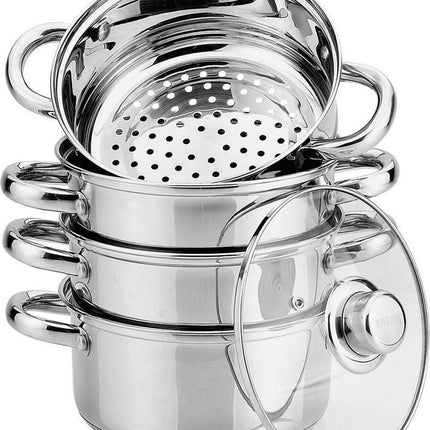 Kinghoff stoompan met deksel - 20 cm