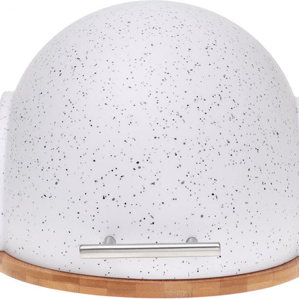 Klausberg 7094 - Broodtrommel - marmer kleur - Acryl - bamboe