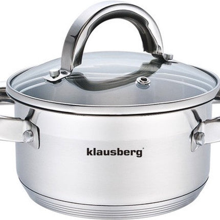 Klausberg kookpan met deksel - 0,5L - Ø12 cm