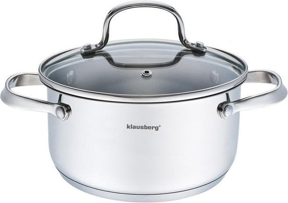Klausberg 7212 Prestige II kookpan met deksel – 2,5 liter, Ø 18 cm