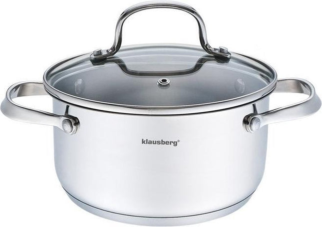 Klausberg 7213 - kookpan met deksel - prestige II - 3,3L - Ø20 cm