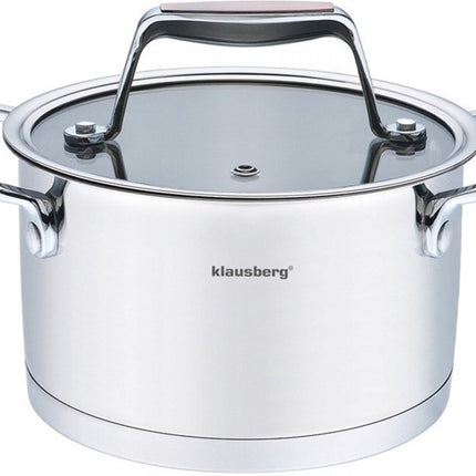 Klausberg 7225 - Stalen pan 18/10 - 16 cm - 1.8 liter