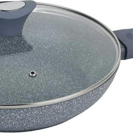 Klausberg koekenpan met deksel - Marmer coating - Alle warmtebronnen
