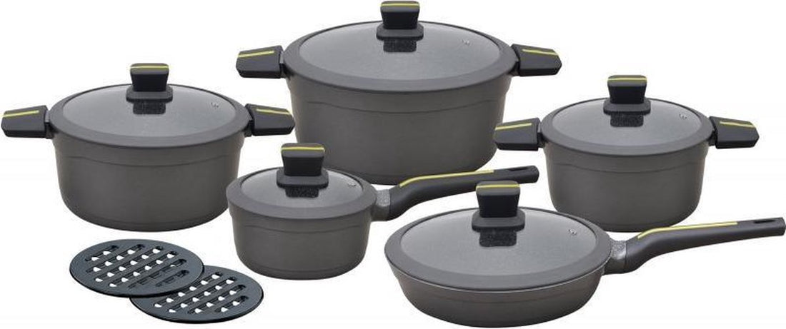 Batterie de cuisine Klausberg - 12 pièces - Aluminium forgé - Tous feux