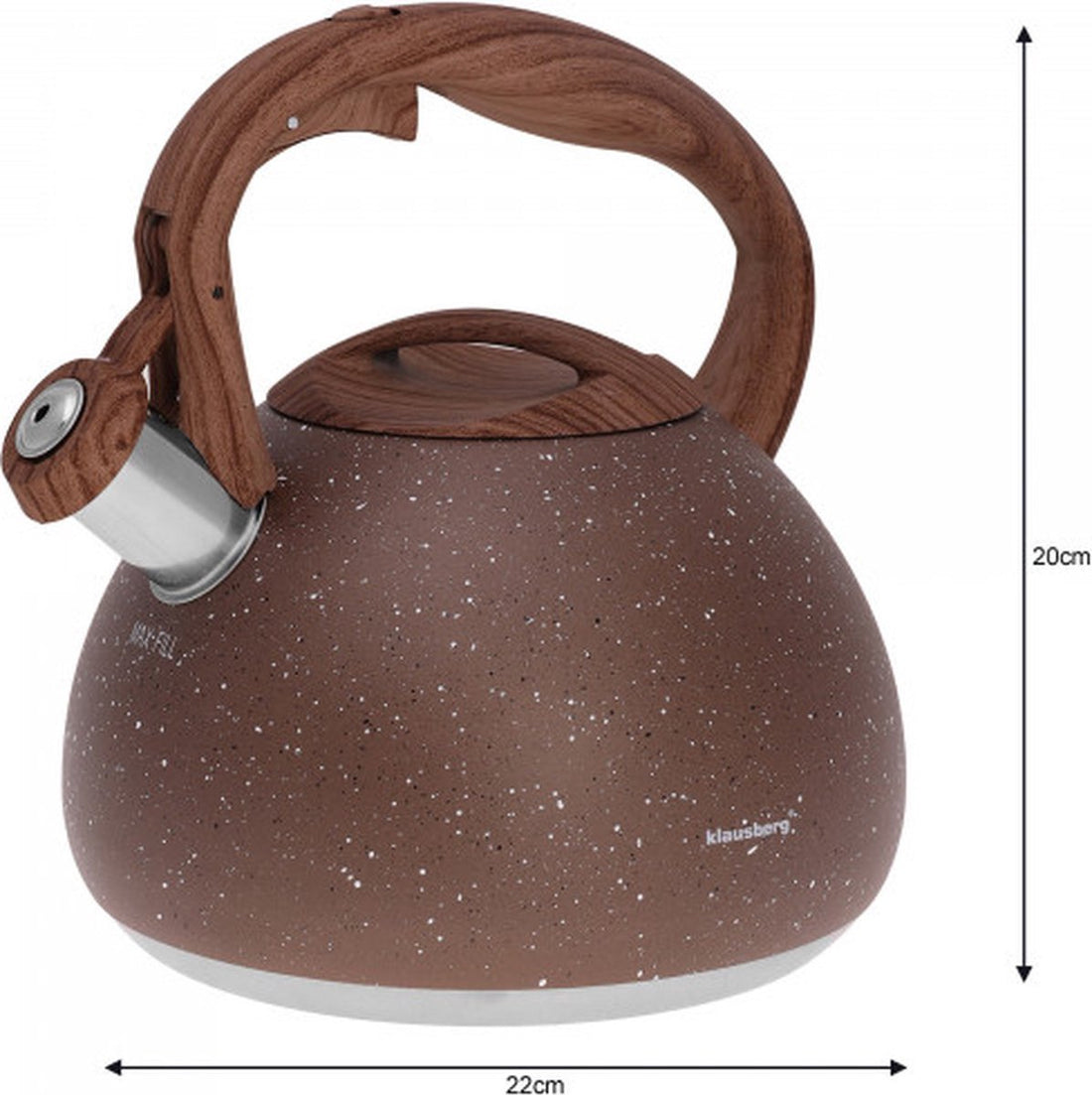 Traditional whistling kettle - Bronze - 2.8 liters