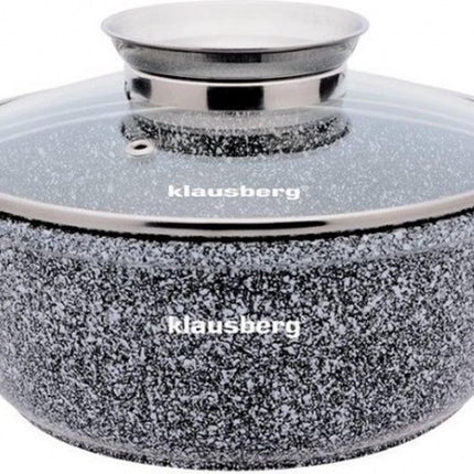 Klausberg - Kookpan met deksel - marmer grijs