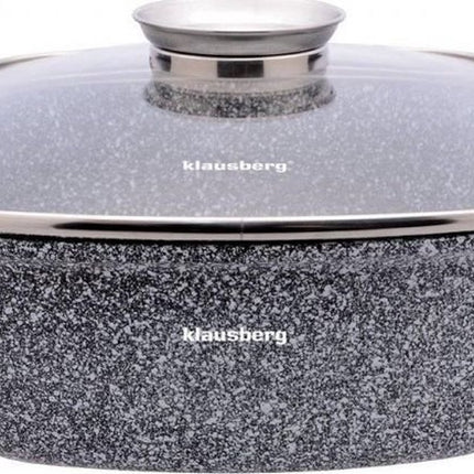 Klausberg 7534 - pannenset - Keramisch - marmer - met Aromaknop- 20/24/28 cm