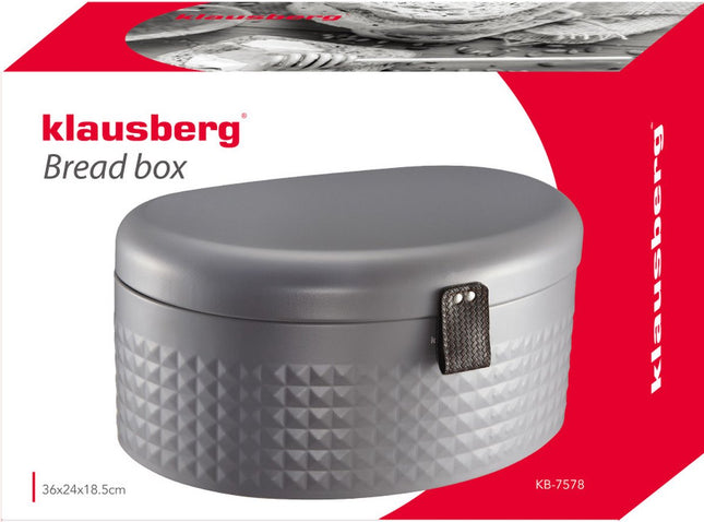 Klausberg 7578 - Broodtrommel - Grijs - staal