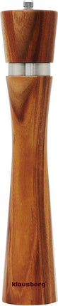 Klausberg Peper of zout molen - 31.5 cm hoog - Acacia hout