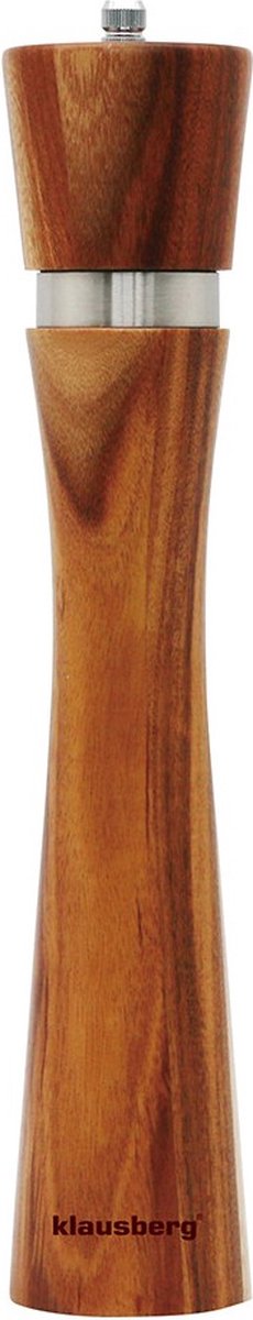 Klausberg Peper of zout molen - 31.5 cm hoog - Acacia hout
