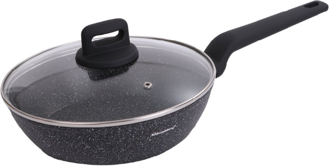 Klausberg - Zwart Marmeren koekenpan - met deksel
