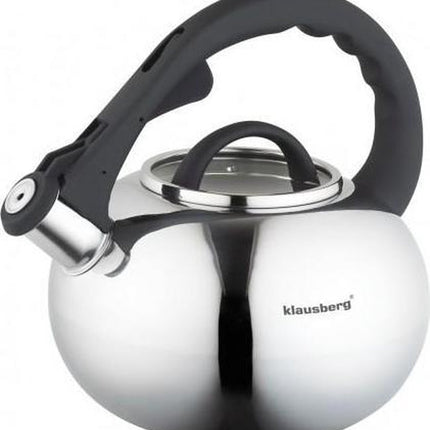 Klausberg KB-7068 fluitketel - 2,5L - rvs - alle warmtebronnen