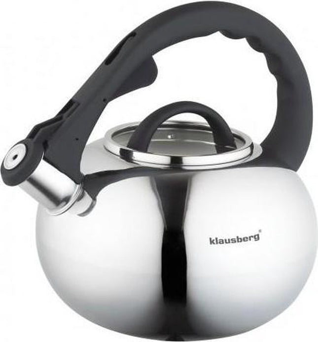 Klausberg KB-7068 fluitketel - 2,5L - rvs - alle warmtebronnen
