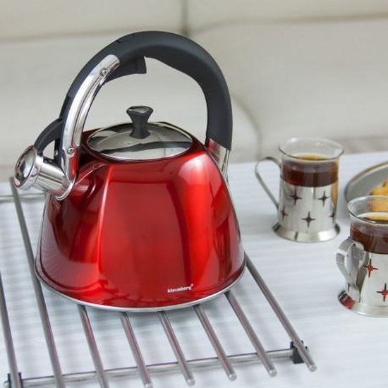 Klausberg fluitketel 3 liter – RVS, voor gas en inductie, in 6 kleuren – foto 6