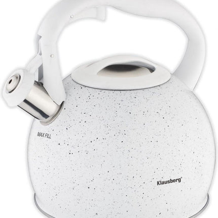 Klausberg KB-7319 fluitketel - 2L - rvs - alle warmtebronnen