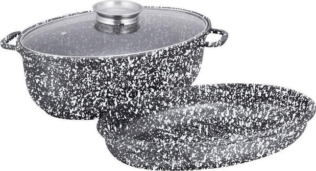 Klausberg Braadpan - met deksel - 8L