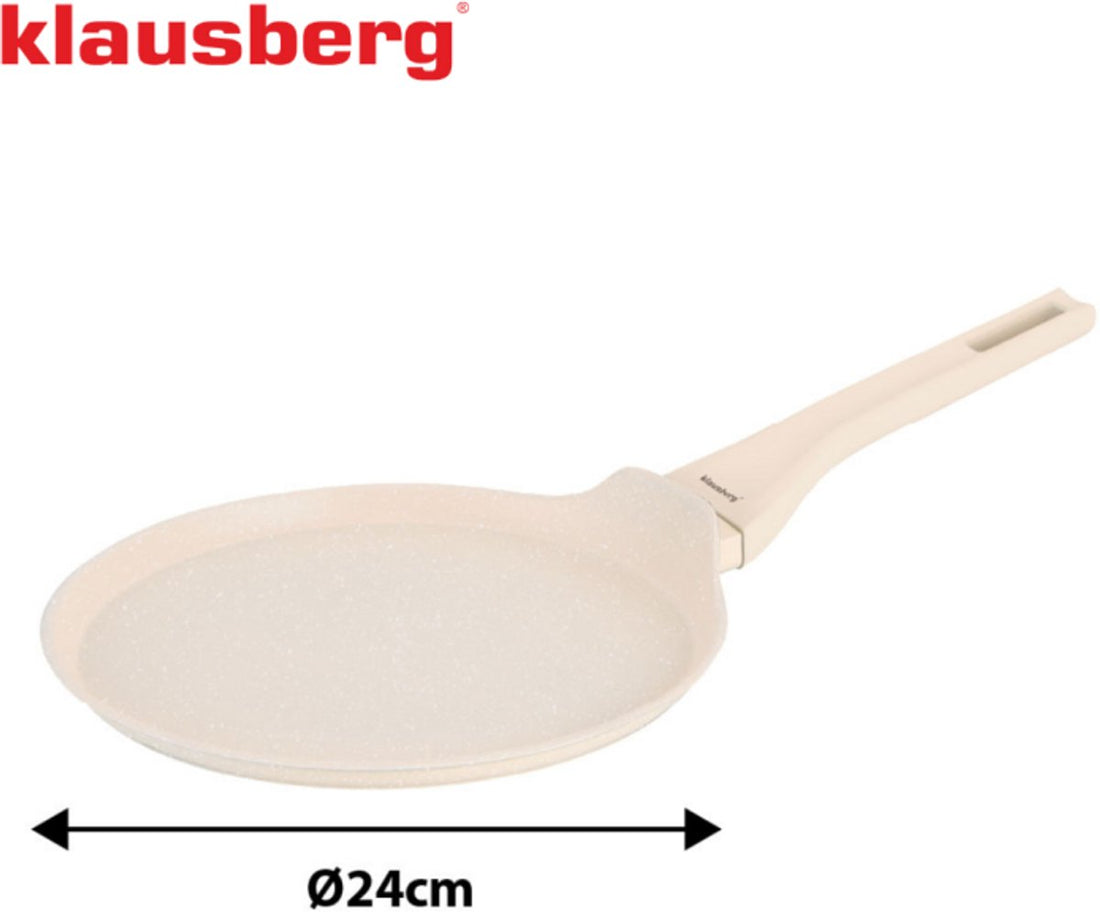 Klausberg KB-7958 pannenkoekenpan 24 cm – crêpepan voor inductie, crème – foto 3