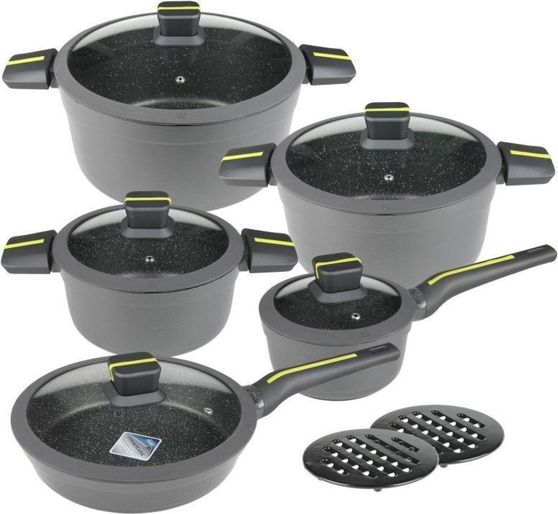 Batterie de cuisine Klausberg - 12 pièces - Aluminium forgé - Tous feux