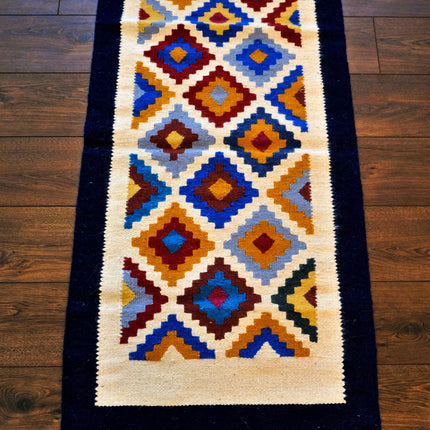 Handgeweven  kelim vloerkleed / tapijt - 100% Egyptische wol Kelim - 70x150cm - Senon