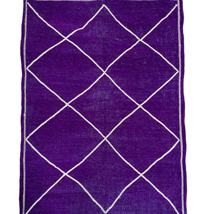 Marokkaanse kelim kleed ruitenmotieven 135x95 cm