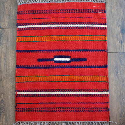 Handgeweven kelim vloerkleed / tapijt - 100% wol Kelim - 60x80cm - Bedoeïenen