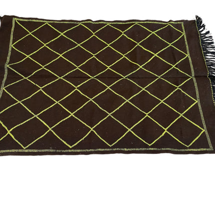 Marokkaans Platgeweven kelim kleed 145 x 95 cm