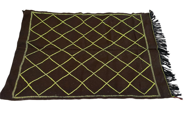 Marokkaans Platgeweven kelim kleed 145 x 95 cm