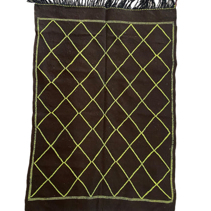 Marokkaans Platgeweven kelim kleed 145 x 95 cm