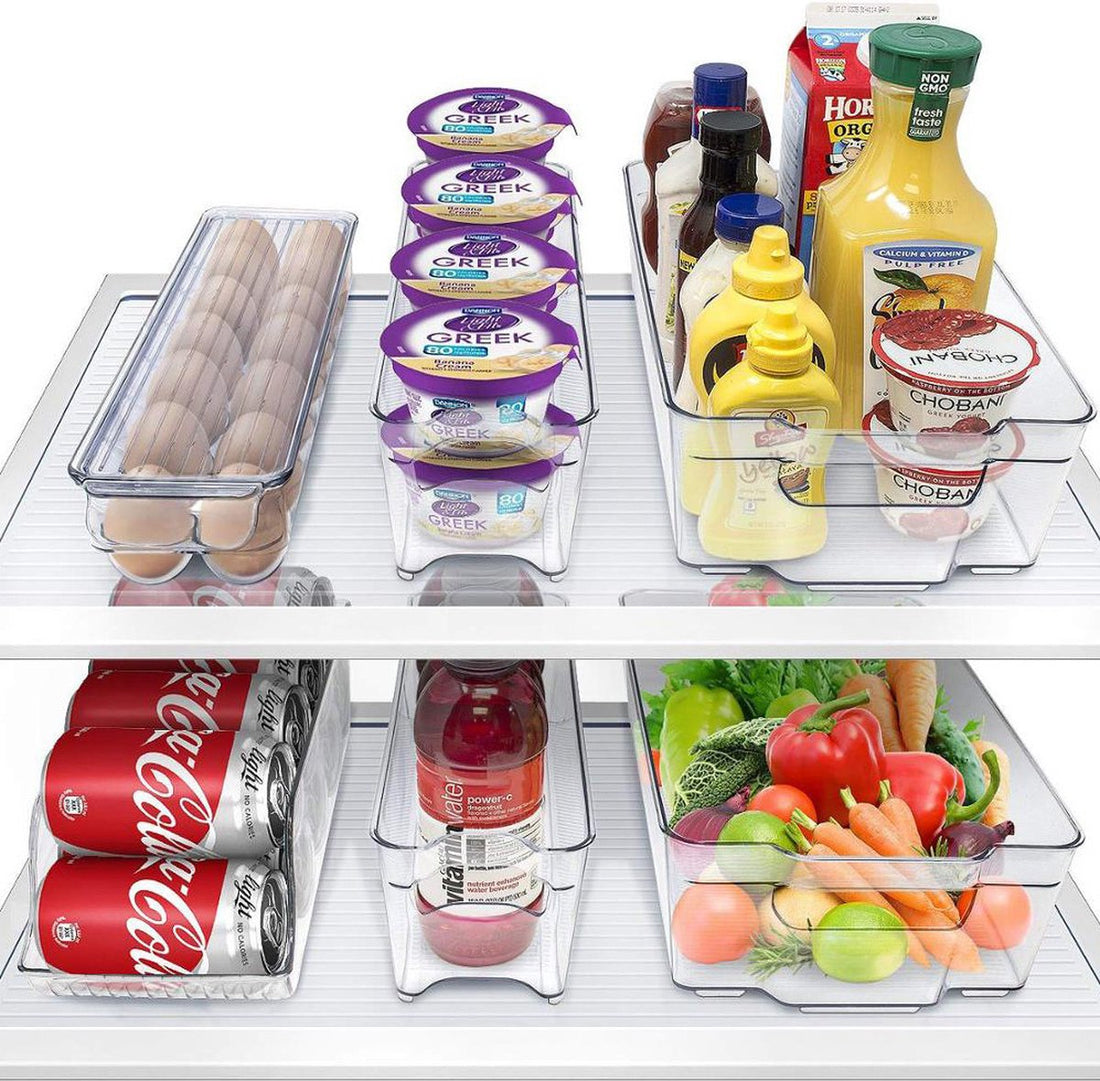 Waal - Organiseur de réfrigérateur - Boîtes de rangement transparentes pour cuisine