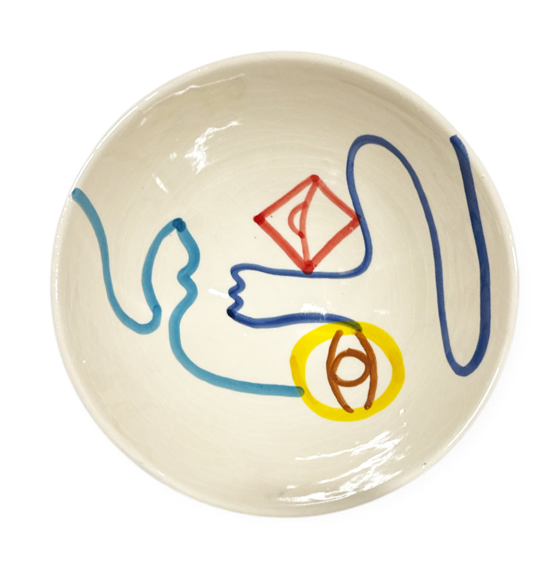 Hand-painted Moroccan bowl - 20 cm - vibrant colors