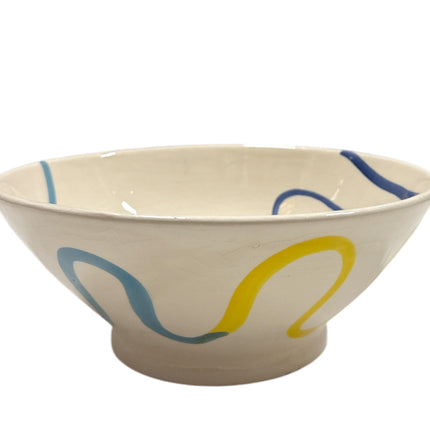 Handgemaakte Marokkaanse kom - 24 cm - levendige kleuren