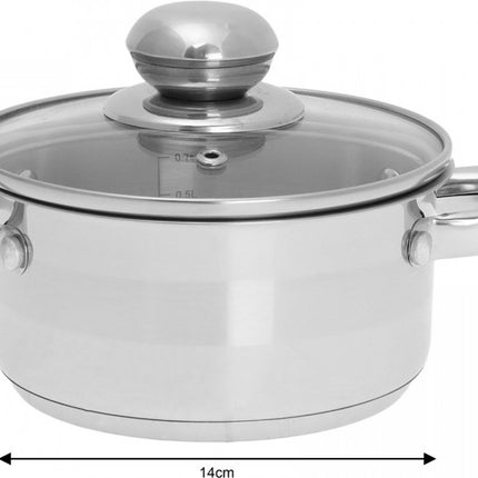 Kookpan met deksel - Ø 14 cm