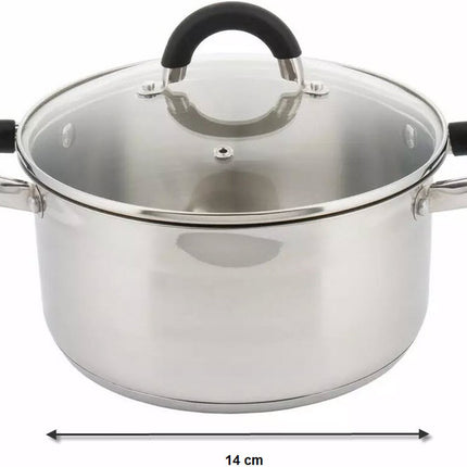 Kleine kookpan met deksel - Ø 14 cm
