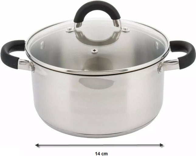 Kleine kookpan met deksel - Ø 14 cm