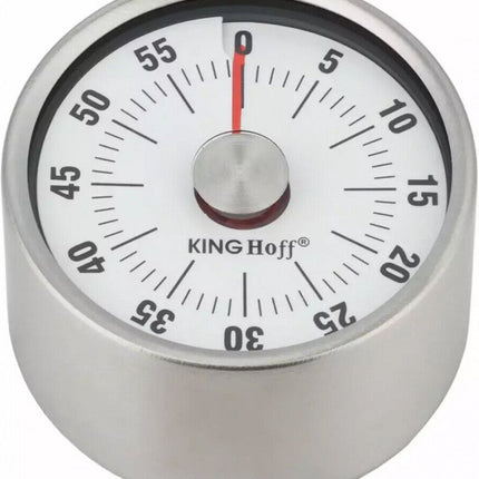 Kookwekker Mechanisch – Eierwekker met Magneet – Kitchen Timer – RVS – 60 Min