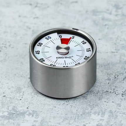 Kookwekker Mechanisch – Eierwekker met Magneet – Kitchen Timer – RVS – 60 Min