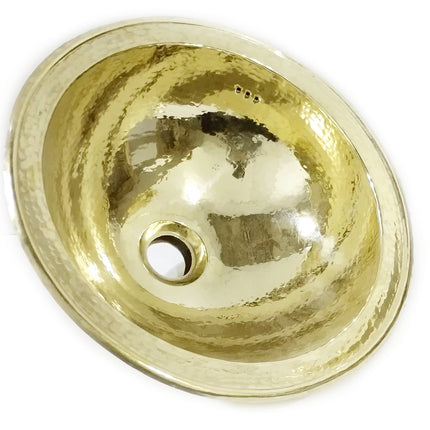 Handgemaakte ronde gehamerd messing Marokkaanse waskom - wastafel  35 cm