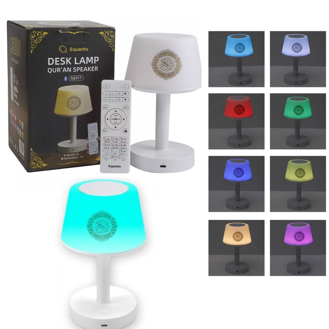 Koran lamp met speaker – touch LED-tafellamp met Azan en afstandsbediening