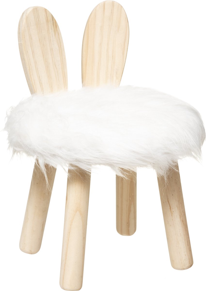 Stool - Rabbit - White - 27 x 38 cm