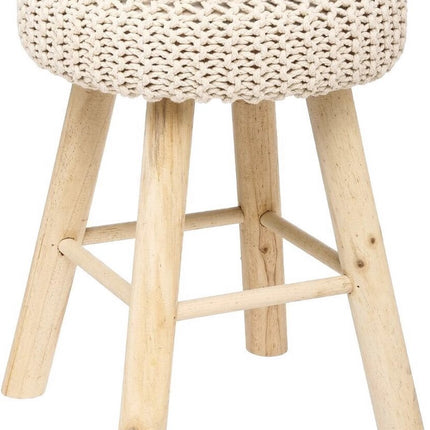 Ribcord krukje model Ibiza -  D31 x H43 cm - bijzet stoeltjes