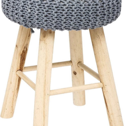 Ribcord krukje model Ibiza -  D31 x H43 cm - bijzet stoeltjes
