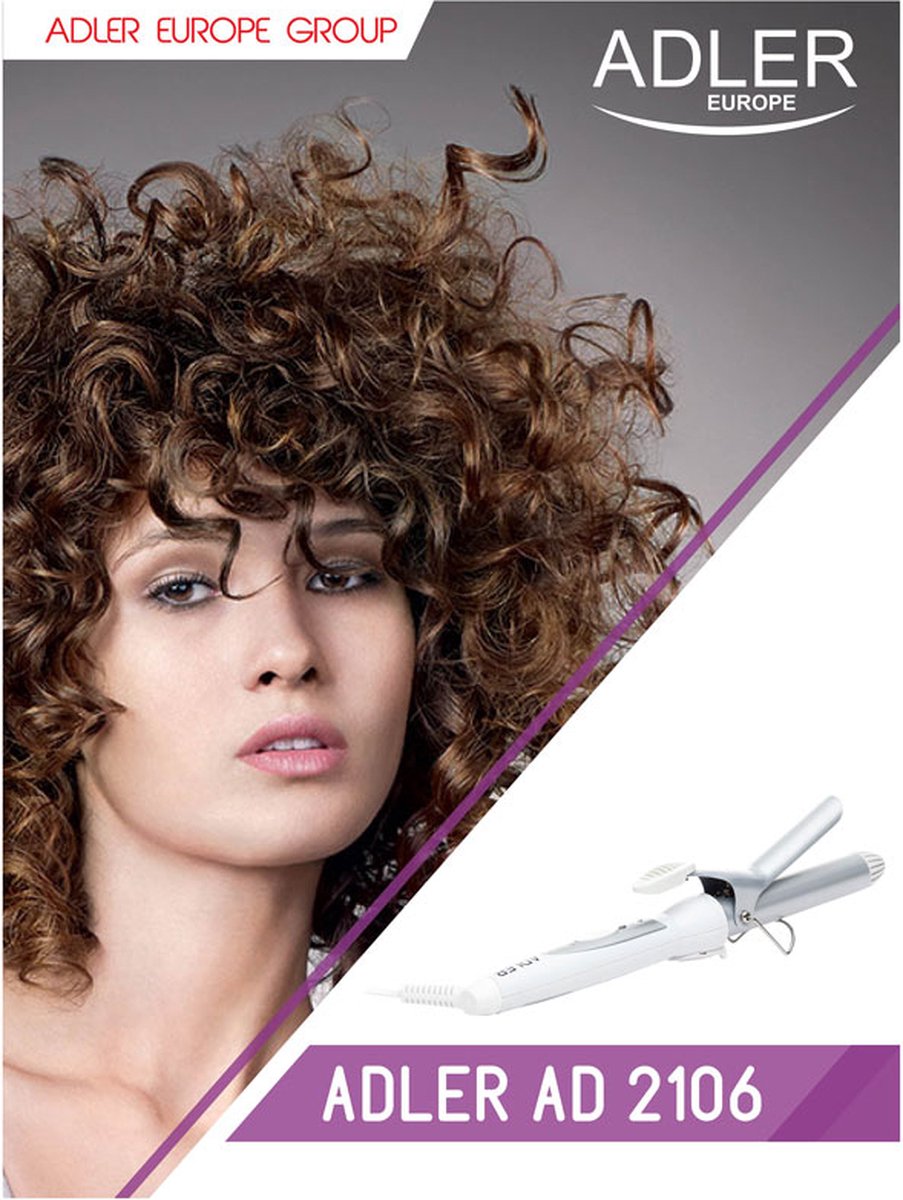 Hair curling iron with ceramic coating